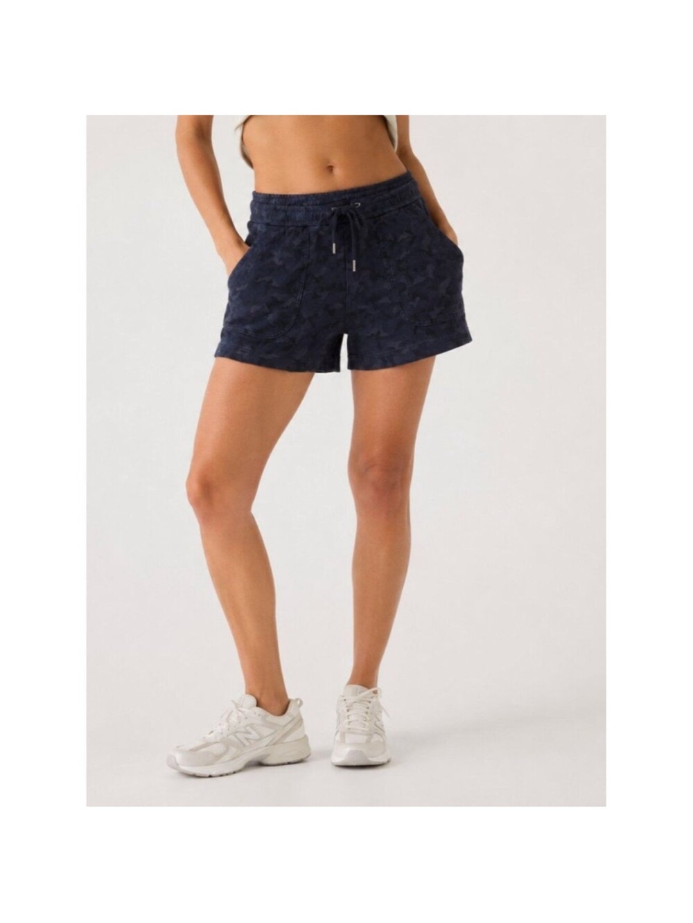 Athleta Farallon Camo Shorts Blue Size 10 Tall